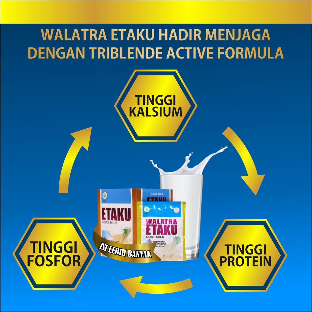 Obat Pengapuran Nyeri Sendi Radang Sendi Pegal Linu Lutut Kaku Susu Kambing Etawa Walatra Etaku