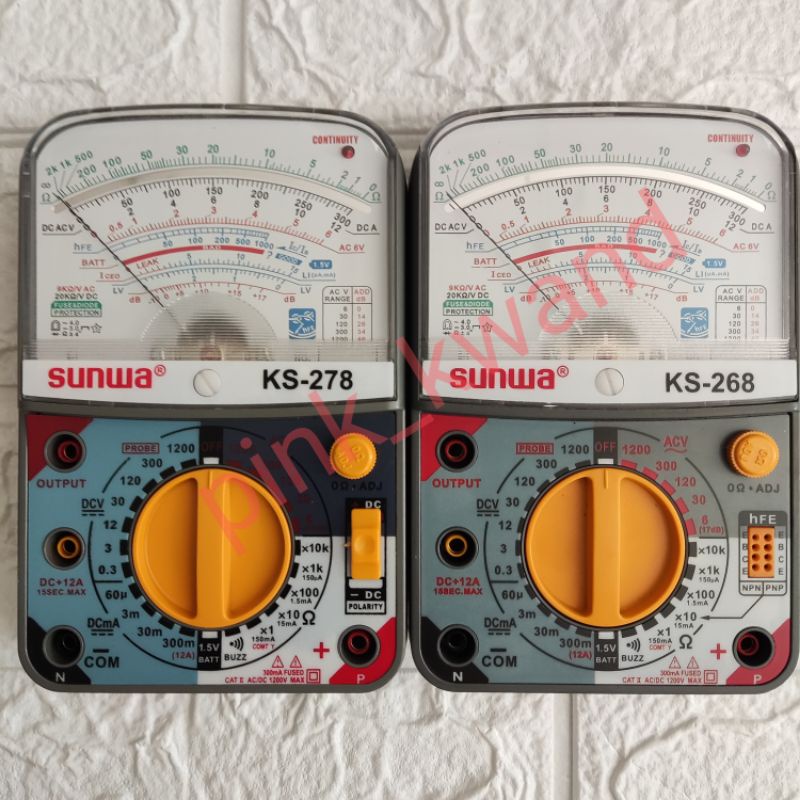 Avometer / multimeter ks-268 / ks-278 sunwa