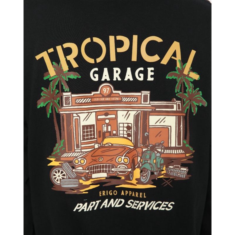 Erigo Longsleeve Tropical Garage Black XL