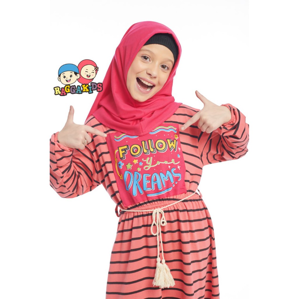 CUCI GUDANG RAGGKIDS ORIGINAL GAMIS FOLLOW YOUR DREAMS ANAK -  REMAJA (1-12 Tahun) HANYA GAMIS