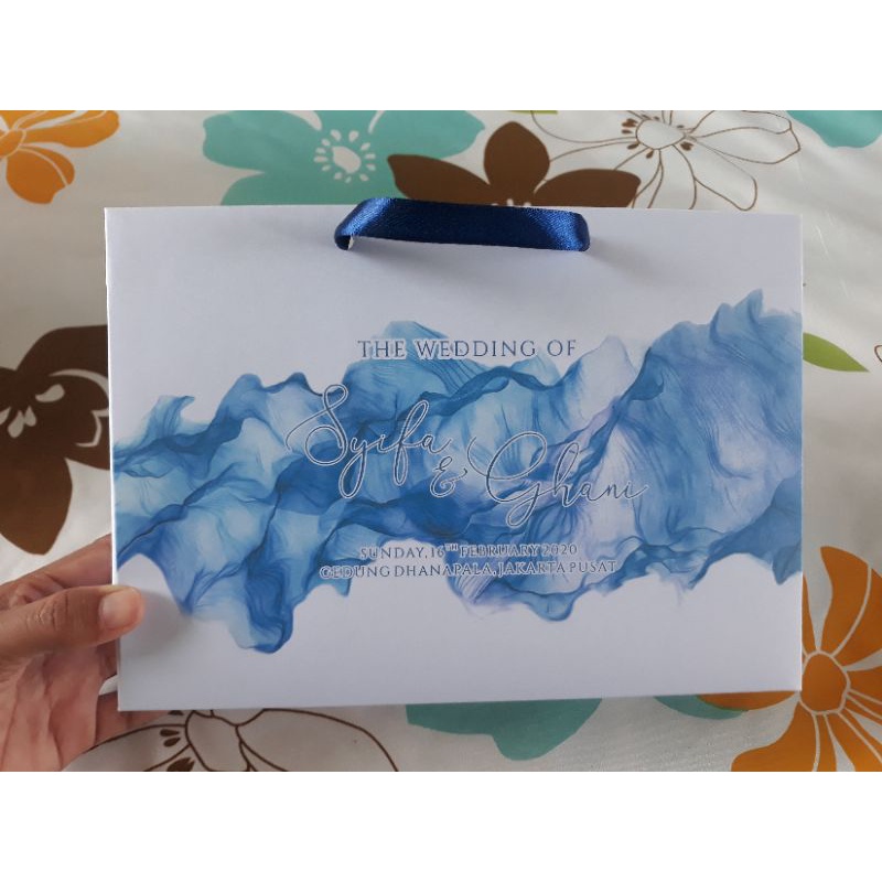 

PREMIUM SEDANG P33xL8xT22 Paperbag BAG LANDSCAPE Bridesmaid Wedding Engagement Gift murah