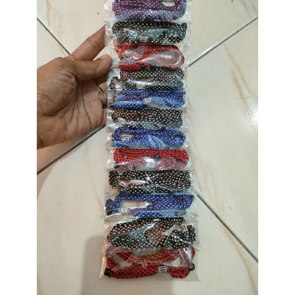 (70gr) 6pcs gelang tangan tali remaja-Tali polka 6pcs