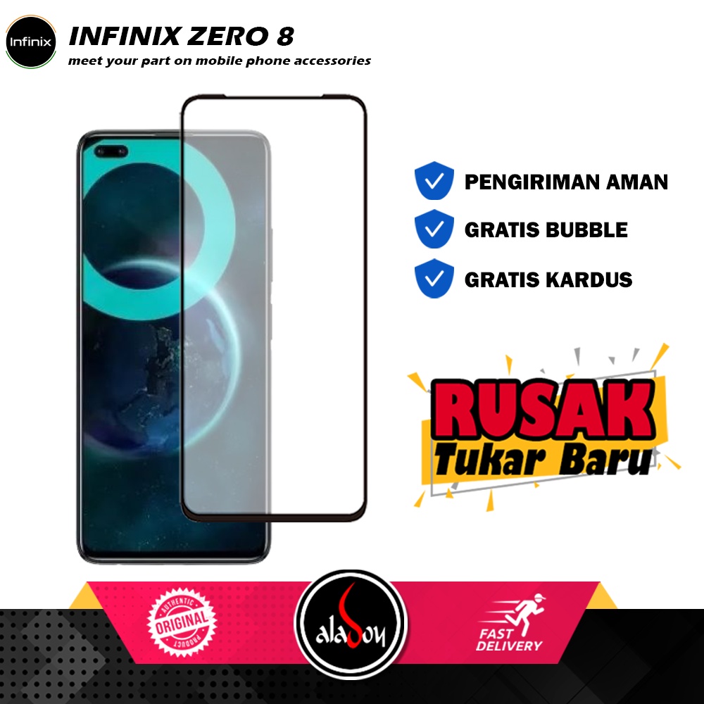 Tempered Glass Infinix Zero 8 Anti Gores Layar Screen Protector