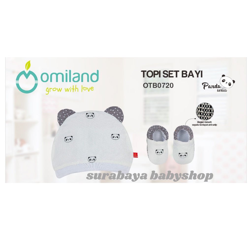 OMILAND TOPI SET BAYI PANDA / TRAIN / BROWN BEAR SERIES OTB0720