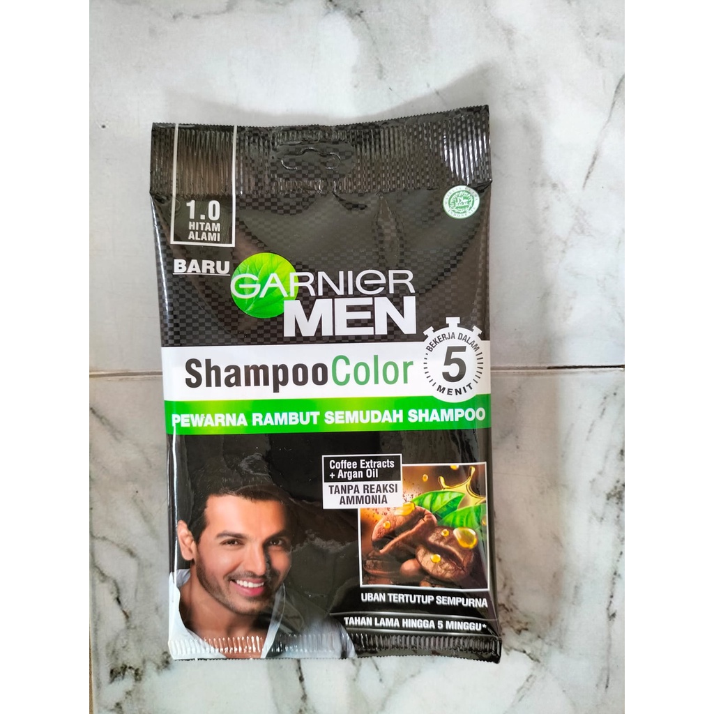 Jual Garnier Men Shampoo Color sachet Pewarna Rambut Pria Semudah