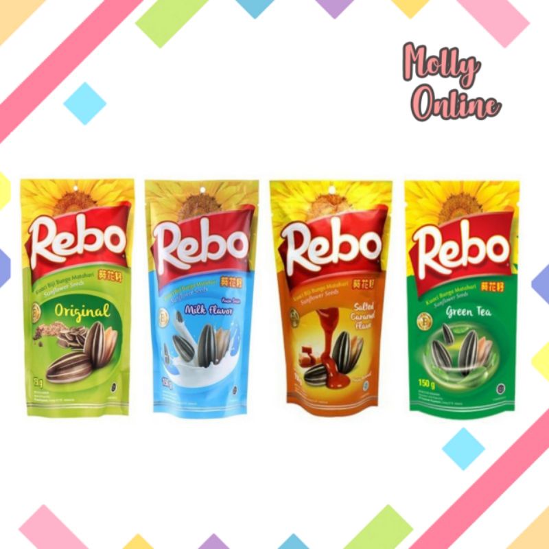 

Rebo Kuaci Bunga Matahari 140 gr Biji Kwaci Sunflower Seeds