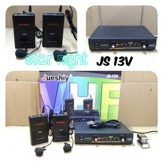 Mic Wireless Jueshiy JS 13 V Clip on - Jepit - SN