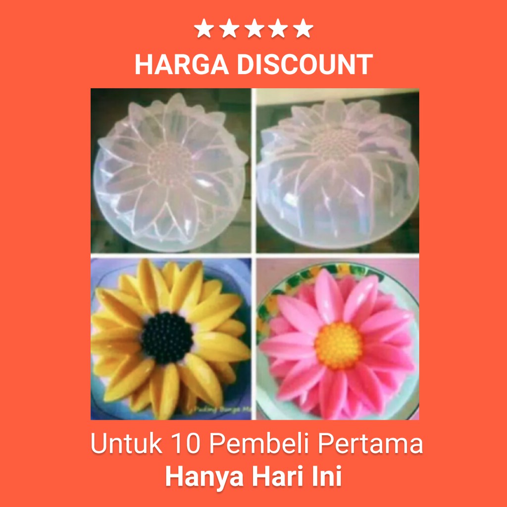 Cetakan puding bunga matahari