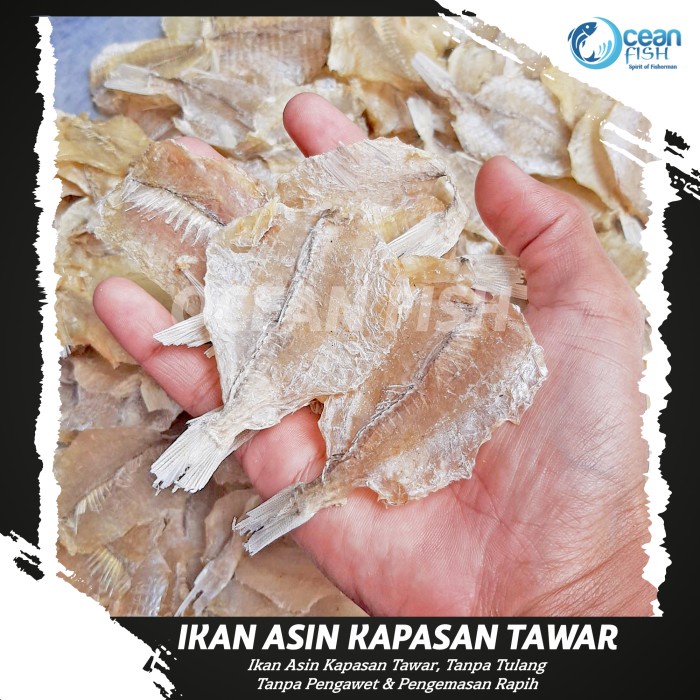 

Ikan Asin Kapasan Tawar- Ikan Asin Tulang Renyah - Tanpa Pengawet