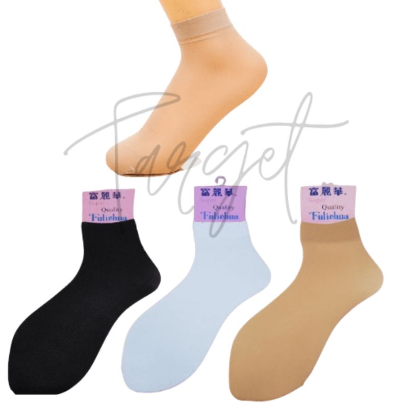 (12 pasang) stoking pendek kaos kaki stoking mata kaki pantyhose wanita dewasa