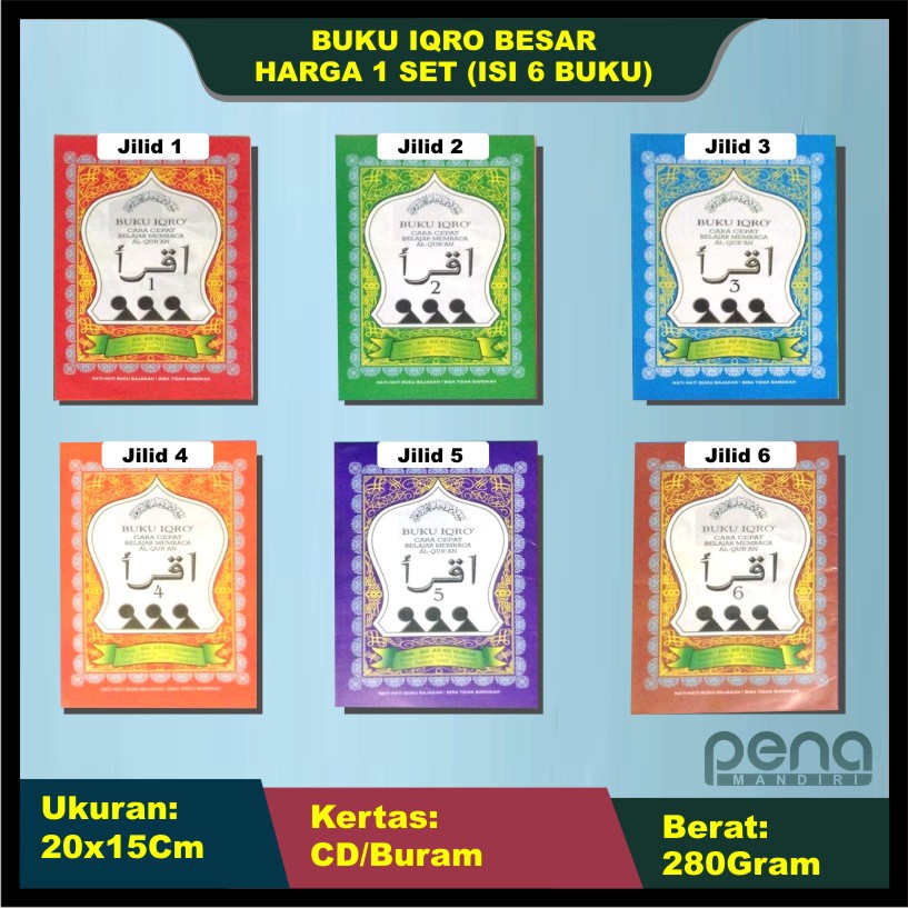 IQRO BESAR ( SATUAN JILID 1 - 6 )