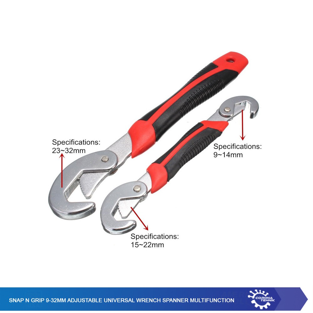 Snap N Grip 9-32mm Adjustable Universal Wrench Spanner Multifunction