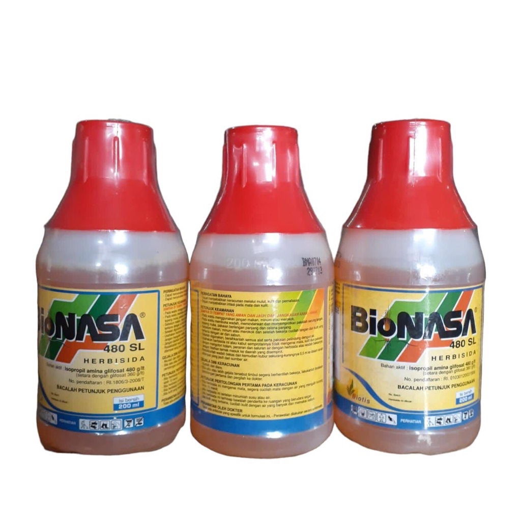 BIONASA 480SL 200ml Pembasmi rumput sampai akar Biotis roundup rambo