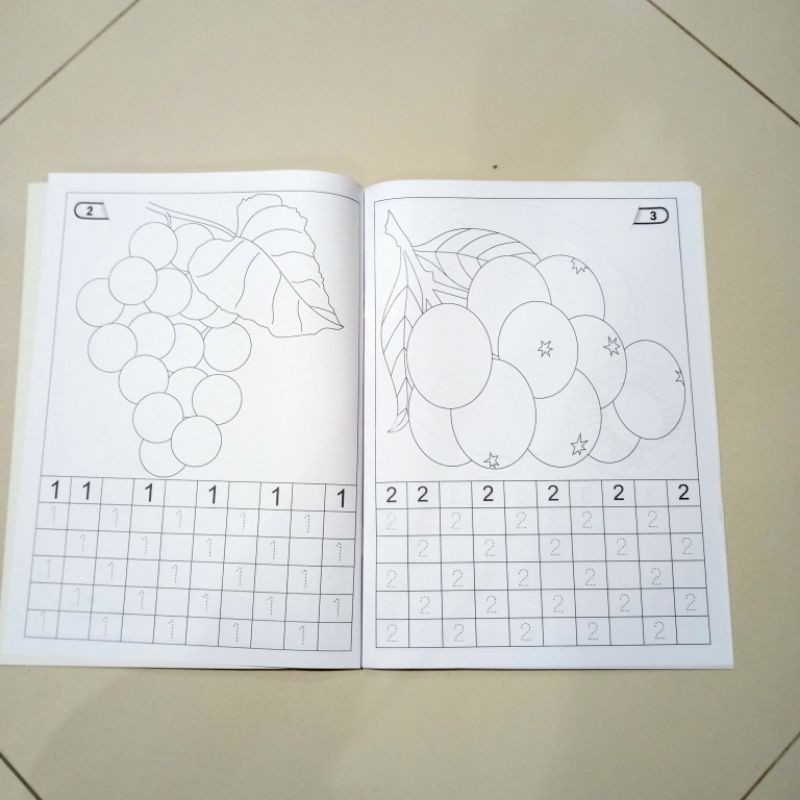 buku paket isi 5 buku, buku newarnai binatang untuk anak(21×30cm)