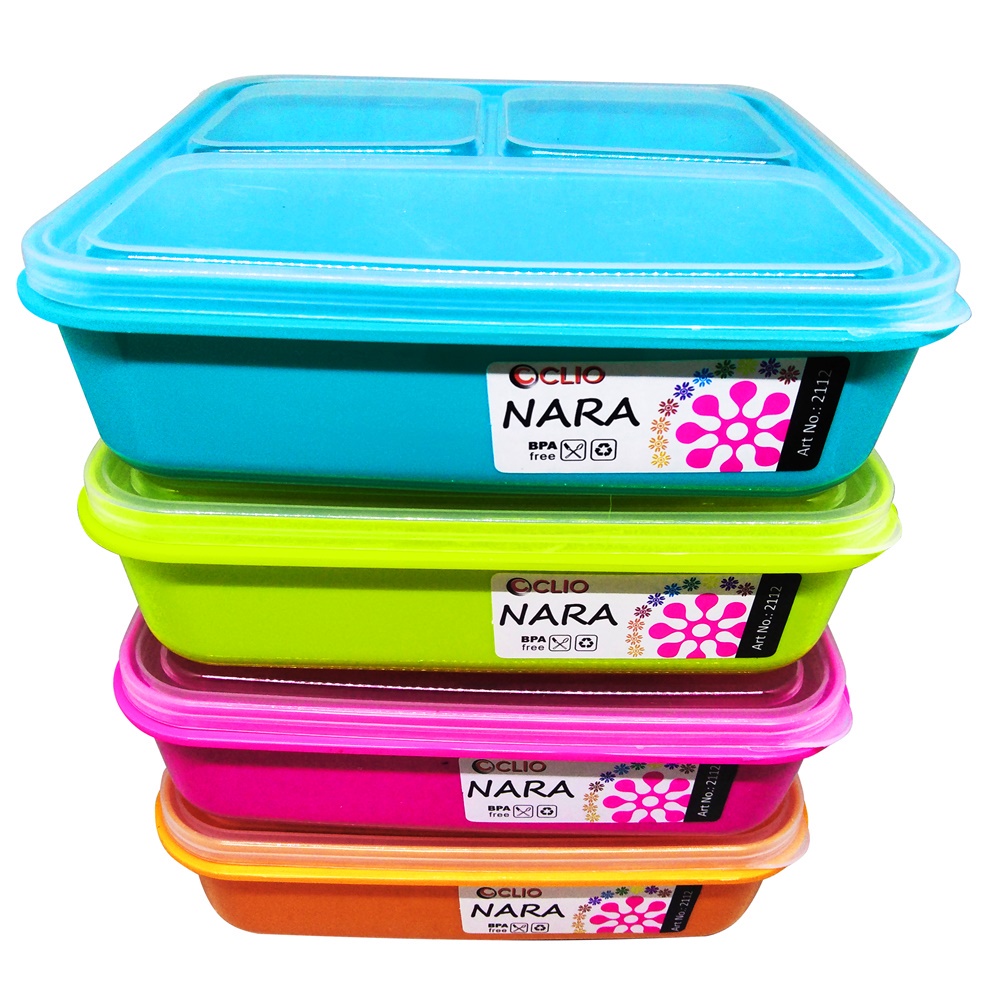 Lunch box / tempat makan / kotak makan  / Catering box nara / misting Bento box - Clio