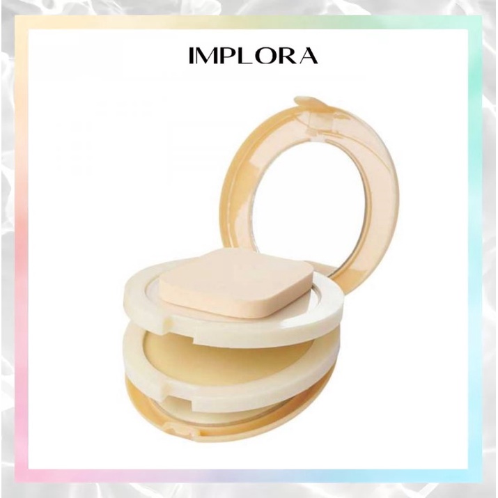 IMPLORA Sueluttu Compact Powder Two Colour Two Way Cake One Foundation (320)