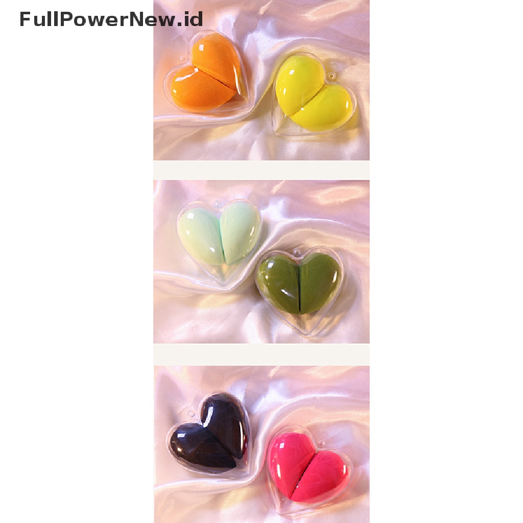 (Full) 2pcs / Set Spons Beauty Blender Bentuk Telur
