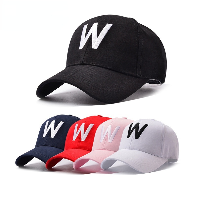 Topi Baseball Motif Huruf W Untuk Pria Dan Wanita