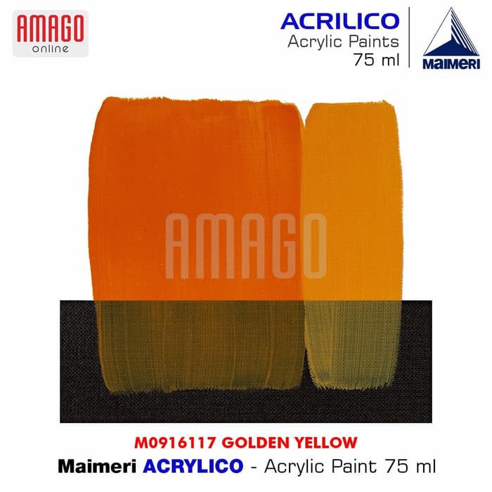 MAIMERI ACRILICO - ACRYLIC PAINT - GOLDEN YELLOW - 75ML - M0916117