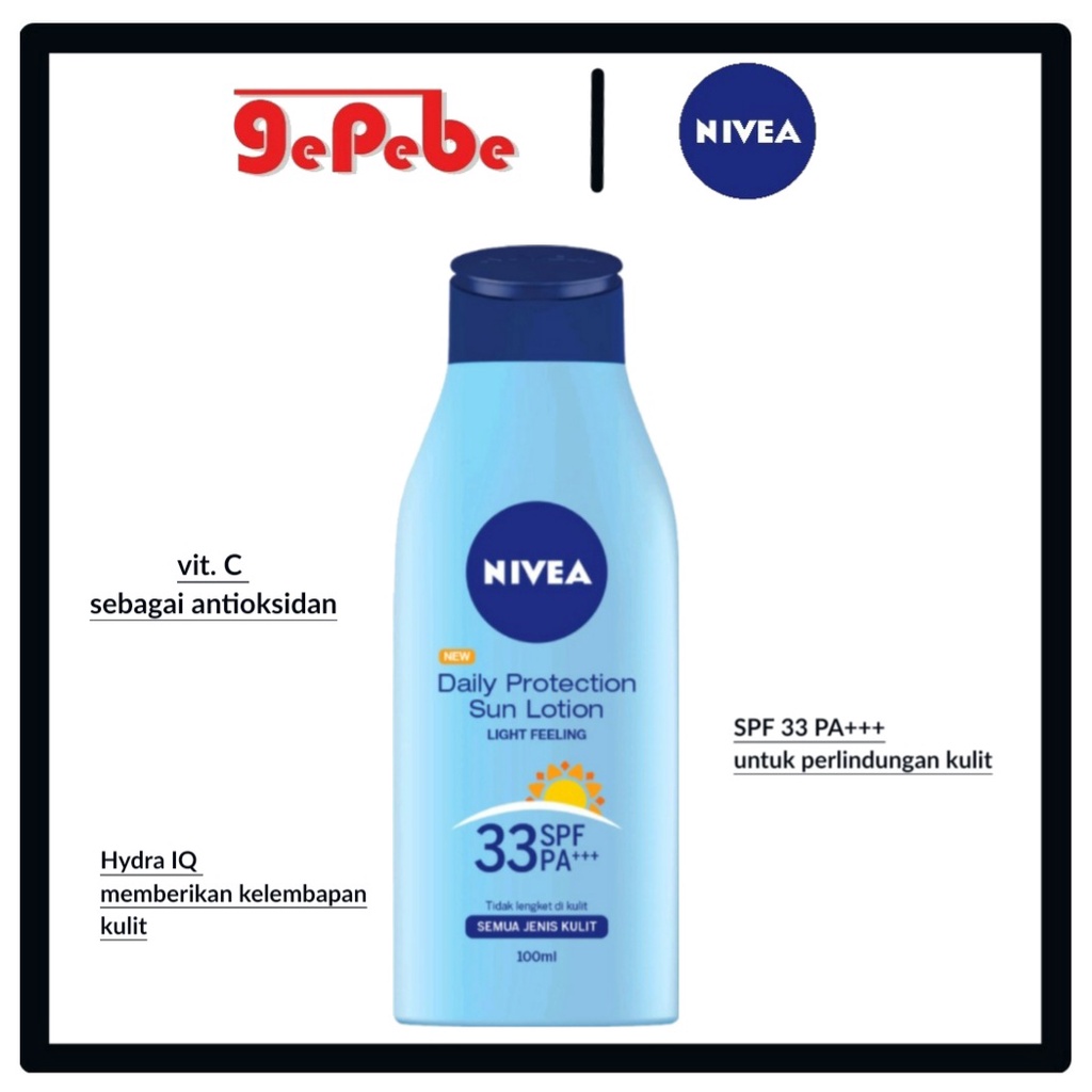 NIVEA Daily Protection Sun Lotion 100ml