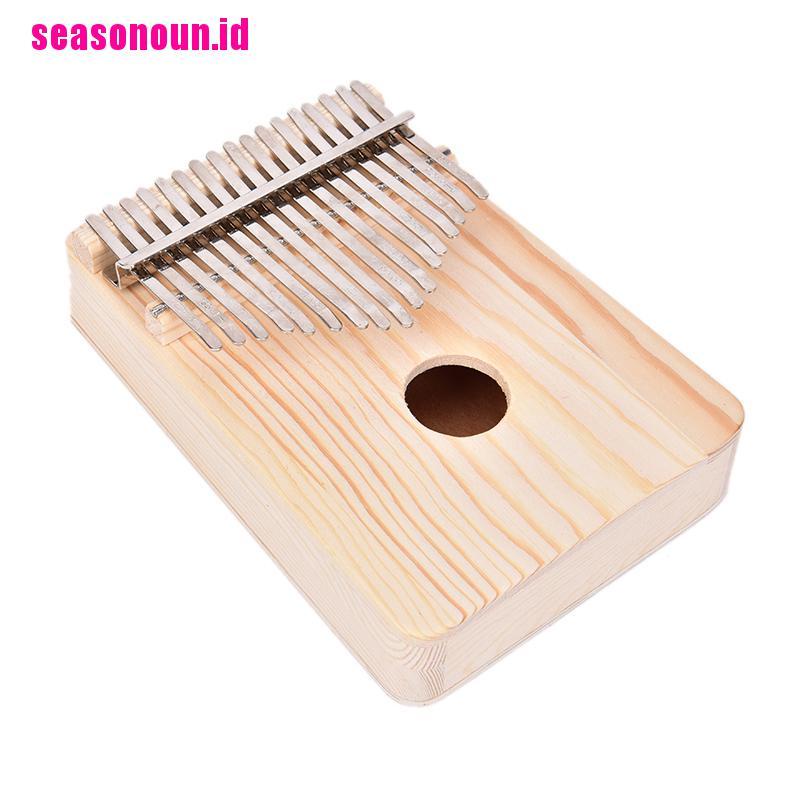 Piano Jari Kalimba 17 Kunci Bahan Kayu Pinus Solid Gaya Afrika