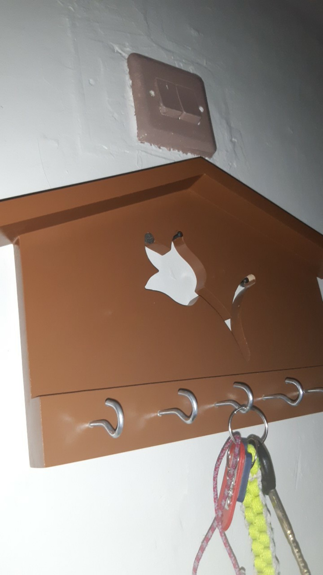 Hook Motif Tulip Cantolan Gantungan Kaitan Kunci Rumah Kayu Asesoris Dekorasi Rumah