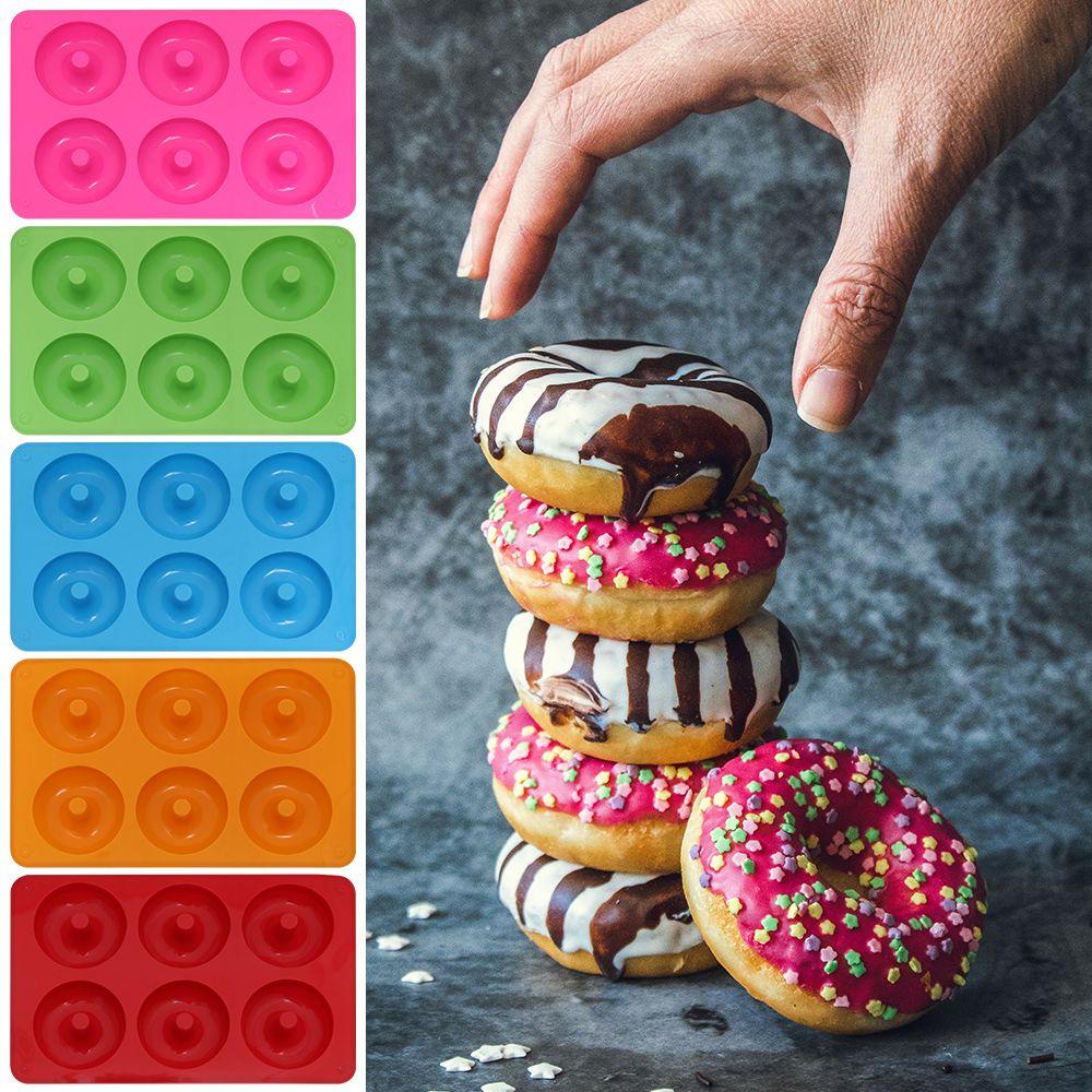 Solighter Cetakan Kue Donat Silikon Untuk Membuat Jelly Coklat Anti Lengket Baking Mold