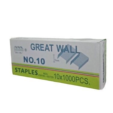 

GREAT WALL ISI STAPLES 10x1000 PCS.