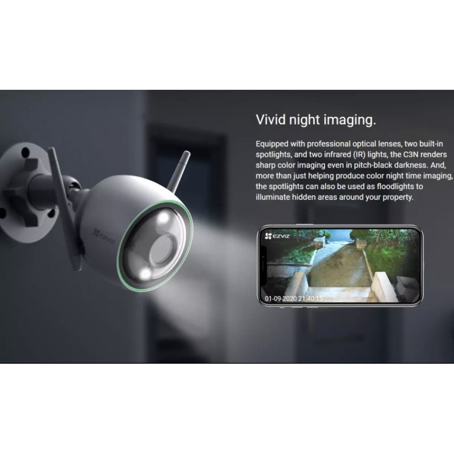 Ezviz C3N Color Night Vision 1080P Smart IP Camera Outdoor Kamera CCTV