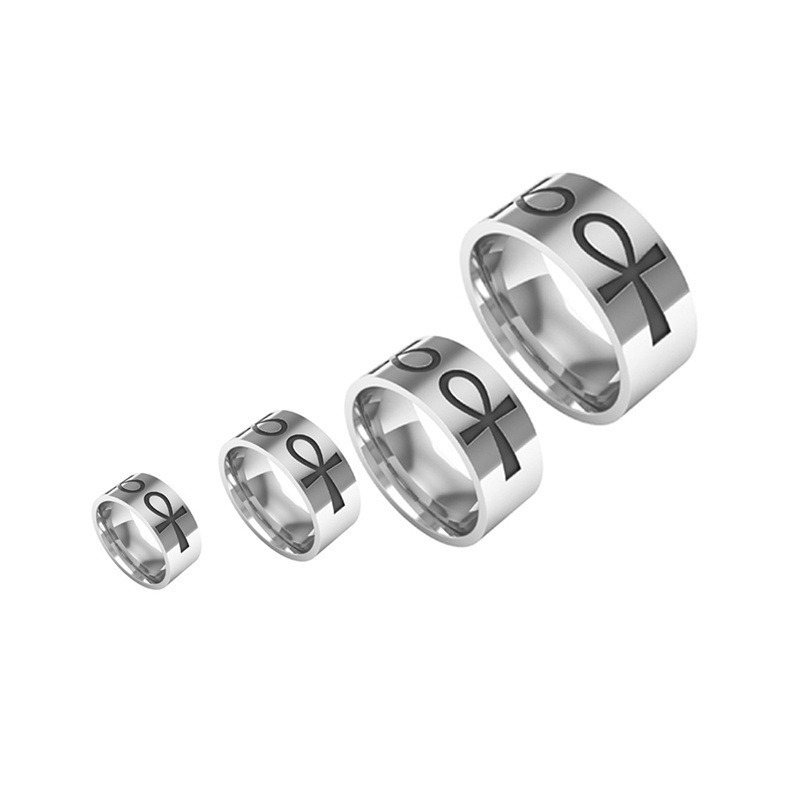 Cincin Pasangan Bahan Stainless Steel Untuk Pria Dan Wanita