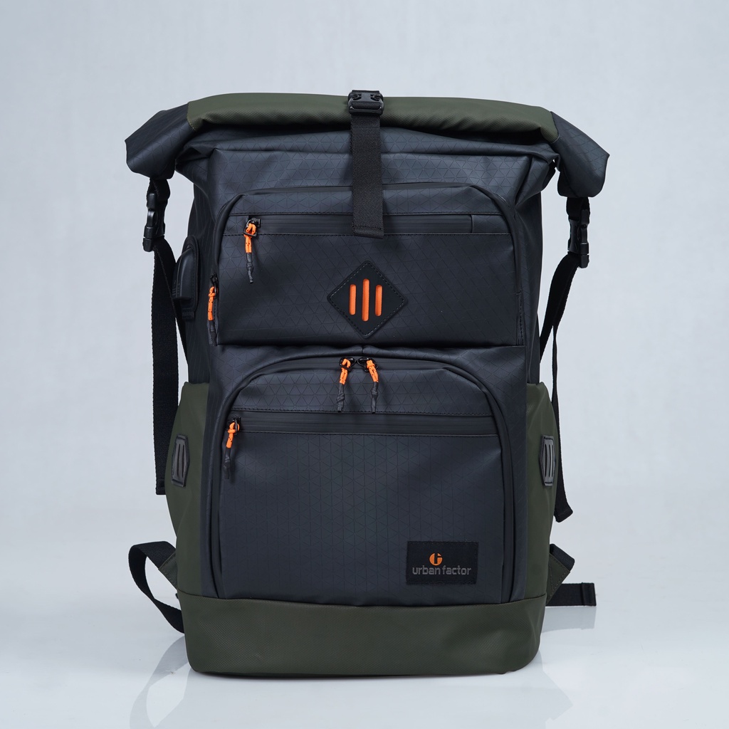 AILERON BLACK ARMY |MANNEEDME x URBAN| Tas Ransel Punggung Pria Backpack ORIGINAL