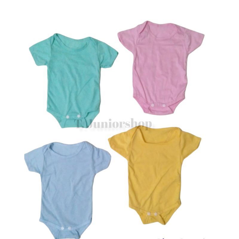 jumper bayi warna Polos /jumsuit bayi newborn /perlengkapan bayi baru lahir