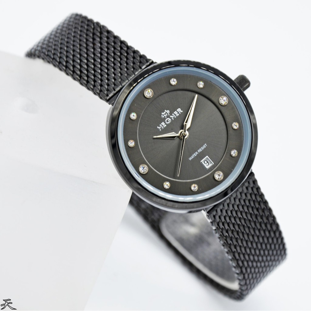 Jam Tagan wanita Hegner 1648LB/D32275H Original Stainless Steel - hitam