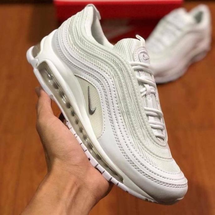 Sepatu Pria & Wanita Nike Airmax 97 Triple White High Premium Like Ori