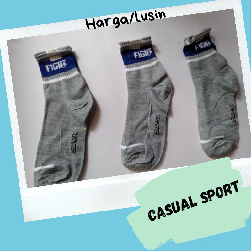 HARGA GROSIR (12 PASANG ) Kaos Kaki Casual Sport