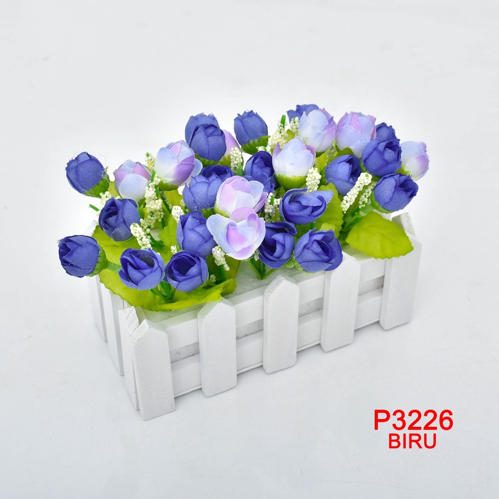 TIB COD P3226 BUNGA HIAS BUNGA DEKORASI BUNGA ARTIFISIAL BUNGA IMPORT-BIRU