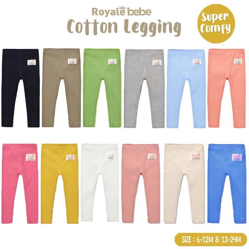 Royale Bebe Cotton Legging Polos - Leging bayi