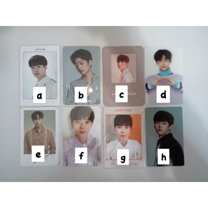 (NEW STOCK)OFFICIAL PHOTOCARD WANNA ONE LAI GUANLIN HWANG MINHYUN