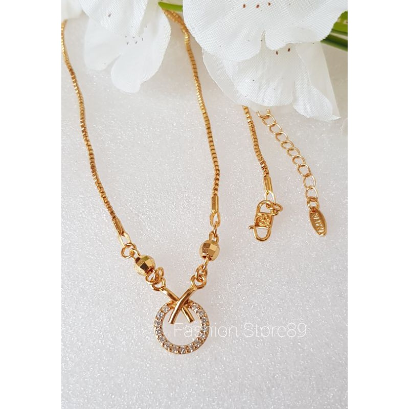 Kalung Koye Fashion Xuping yaxiya bestseller perhiasan lapis emas cantik