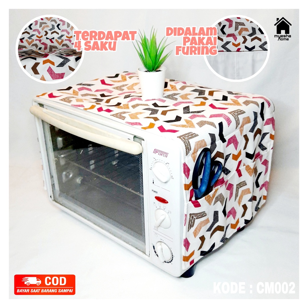 Cover Microwave Oven Sarung Microwave Oven Tempat Microwave Oven Motif Boomerang