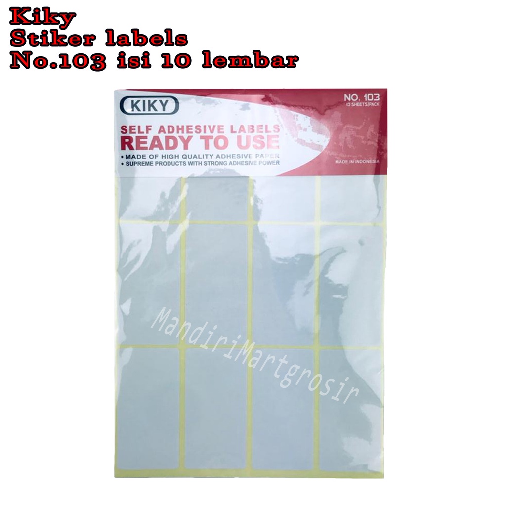 Stiker labels * kiky * No.103 10Sheets