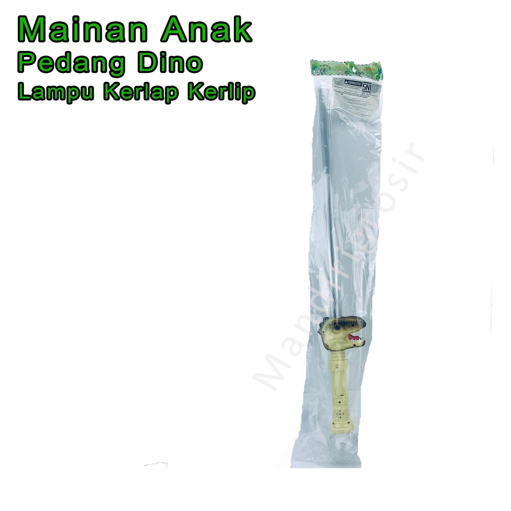 Pedang Dino *Mainan * Pedang Lampu kerlap kerlip * 72cm