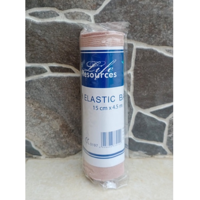 Perban Elastis Kaki Tangan Lutut 15cm x 4.5m Elastic Bandage Perban Patah Tulang Life Resources
