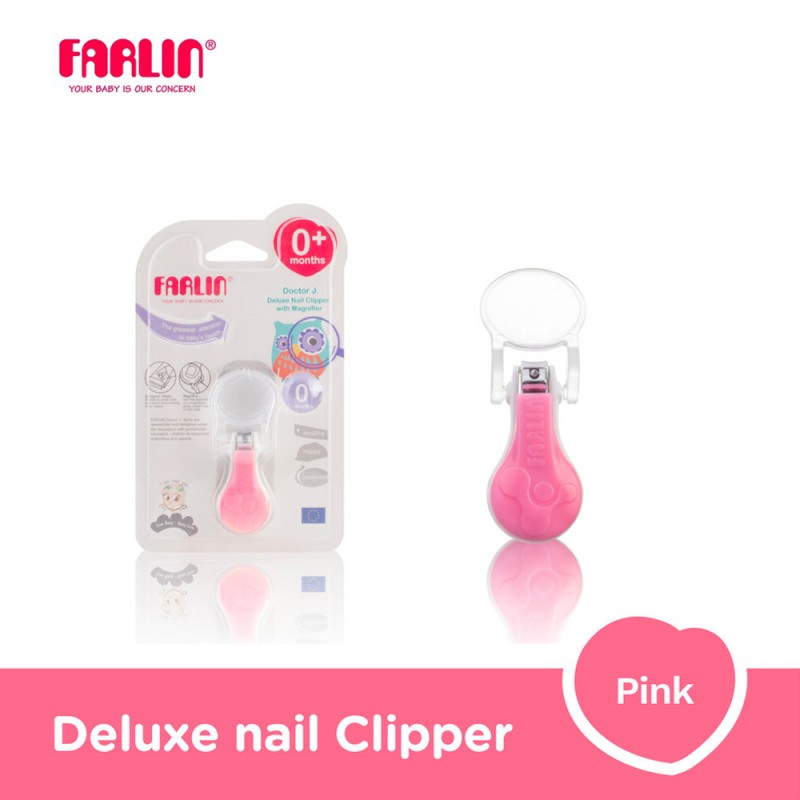 Farlin Deluxe Nail Clipper with Magnifier/  Gunting Kuku Bayi &amp; Anak