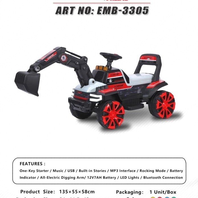 Mainan Mobil Aki Beko Excavator Exotic Toys EMB 3305 GOSEND ONLY