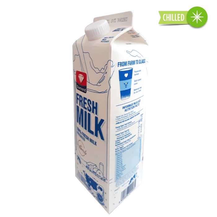 Diamond Fresh Milk Plain Profesional 946 ml