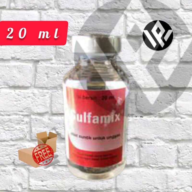 Sulfamix 20 ml injeksi medion antibiotik hewan