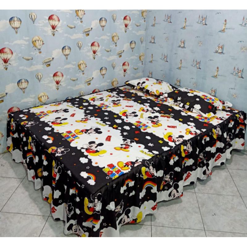 SPREI RUMBAI UKURAN 180x200 TERMURAH KEMASAN TAS