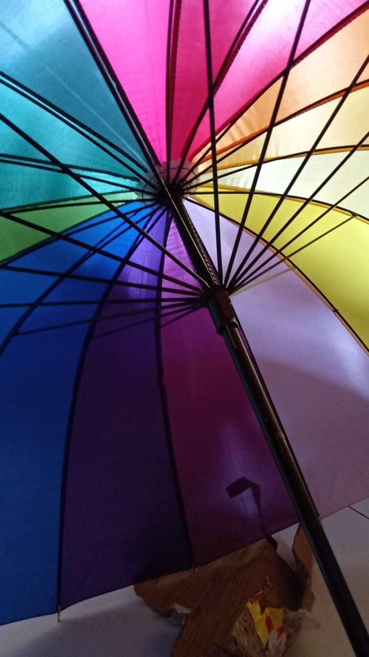 Payung Golf Pelangi Besar Warna Warni 16 Jari Rainbow Jumbo Umbrella /wajib Baca Deskripsi