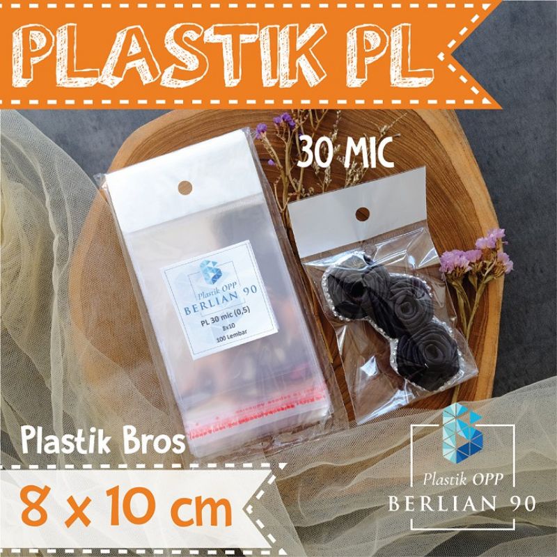 

Plastik Display 8x10 Gantung / Plastik OPP Perlize isi 100 Lembar